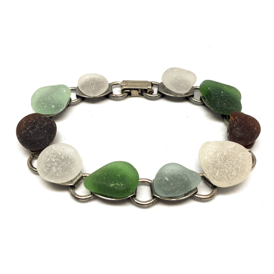 Beach Glass Trinket Bracelet Kit (KT725)-The Bead Gallery Honolulu