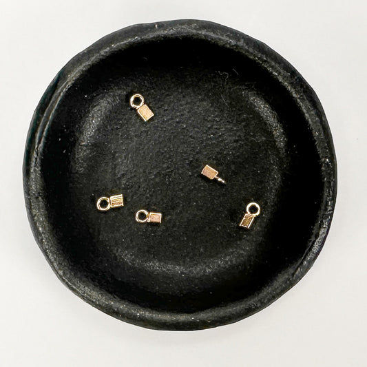 2.5mm Cube Drop Charm (2 Metal Options ) - 5 pcs. (M1904)-The Bead Gallery Honolulu