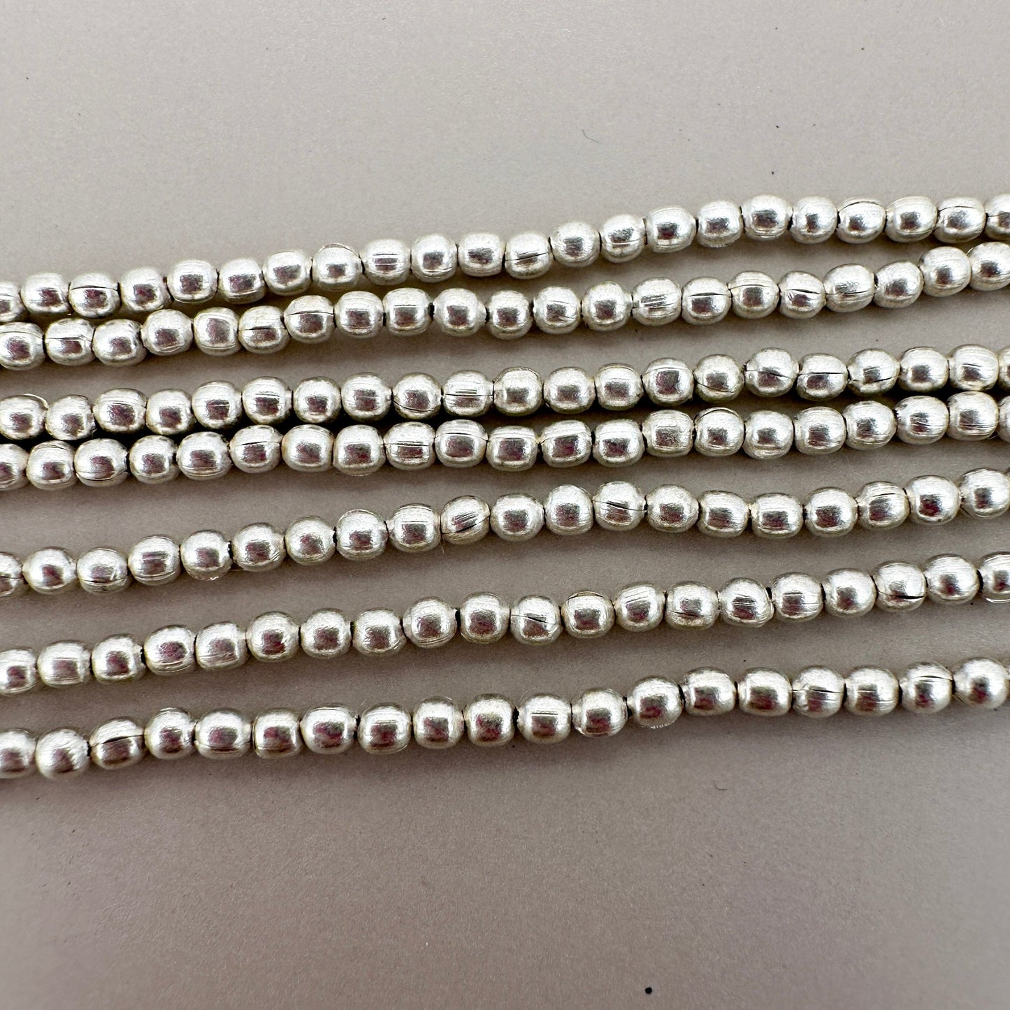 2mm Round Brass Bead (3 Color Options) - 24" Strand (GEM2237)