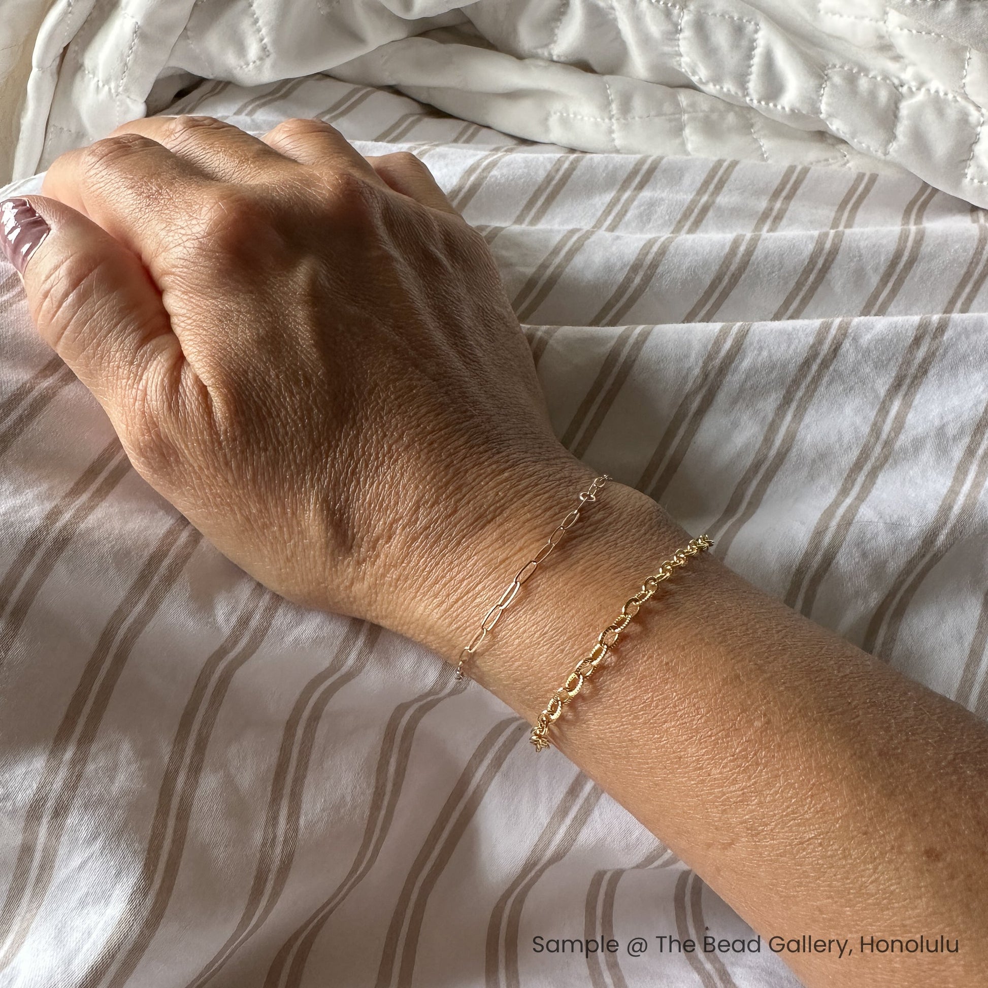 2mm x 5.2mm Flat Drawn Cable "Paperclip" Chain - Silver | Gold (6 in/CH369)-The Bead Gallery Honolulu