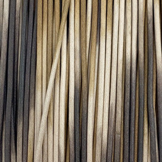 3mm Variegated Waxed Cotton - 3 yds.