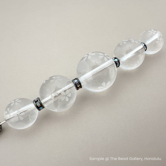 4mm Czech Crystal AB Rondelle Bead - 6 pcs.