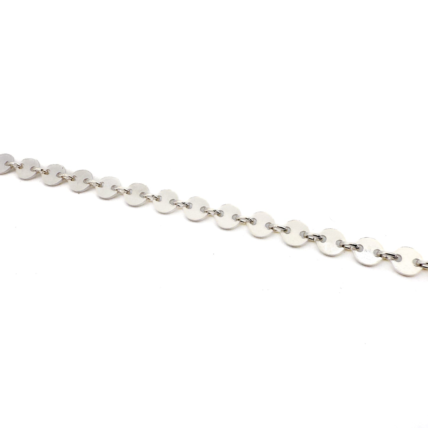 4mm Disc Chain - Sterling Silver (1 in/CH186)-The Bead Gallery Honolulu