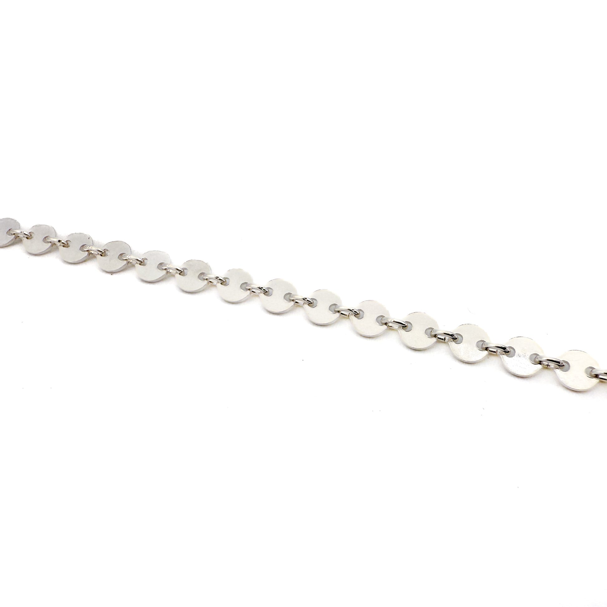 4mm Disc Chain - Sterling Silver (1 in/CH186)-The Bead Gallery Honolulu