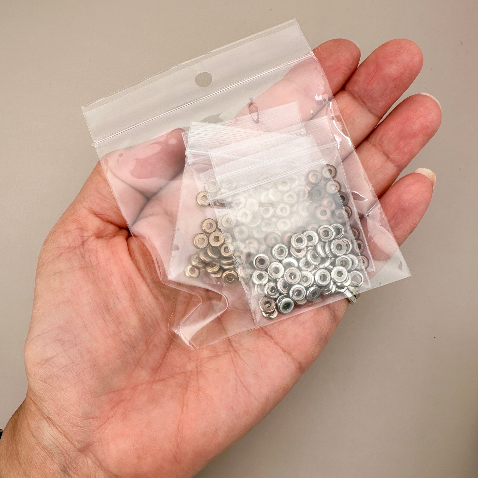 5x1mm Large Hole Brass Bead Mix - 200 pcs. (M1940)-The Bead Gallery Honolulu