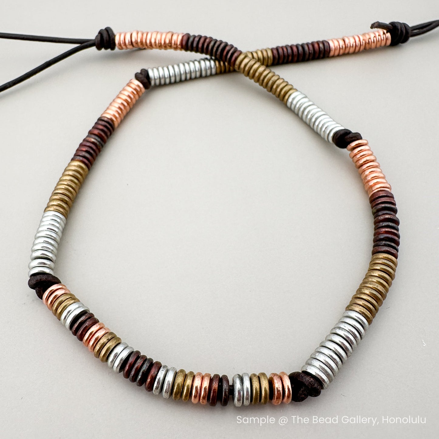 5x1mm Large Hole Brass Bead Mix - 200 pcs. (M1940)-The Bead Gallery Honolulu