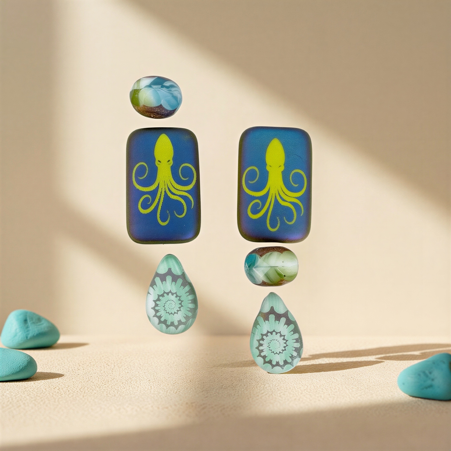 Beach Bound Earrings Kit (4 Designs) - Beads Only (KT442) – AI Studio Image (Transformed)