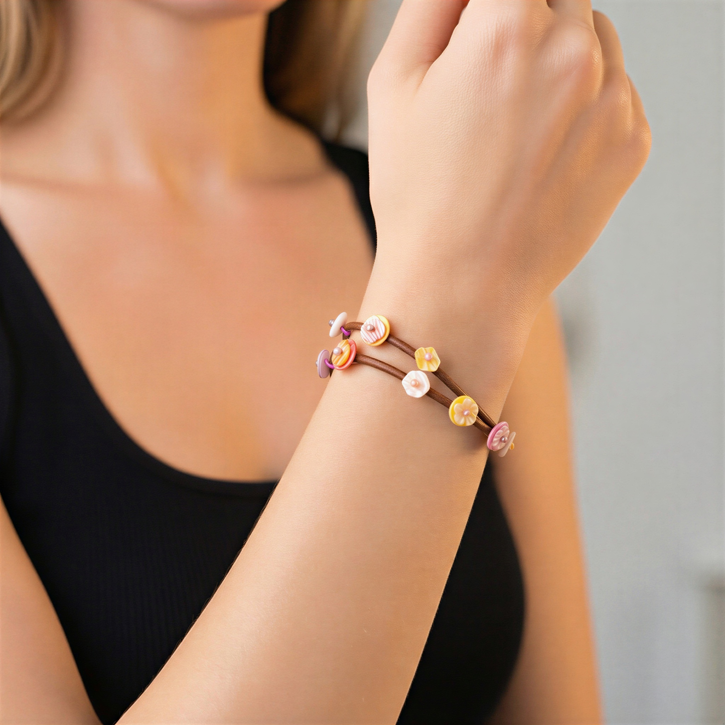 Rainbows and Sunshine Stream of Bubbles Bracelet Kit (KT465) – AI Studio Image (AI)