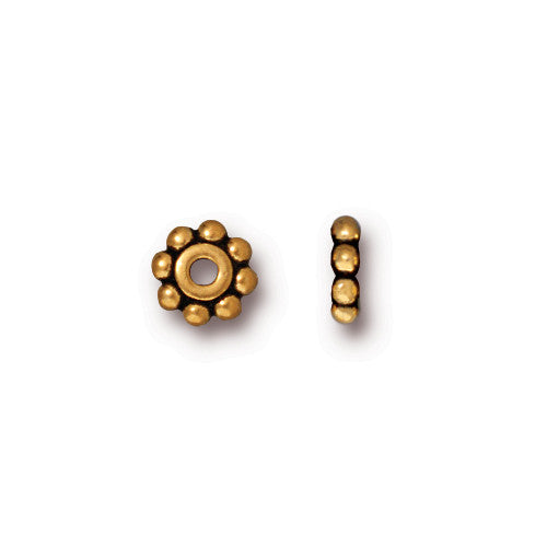 6mm Daisy Spacer Bead (4 Colors Available) - 10 pcs.