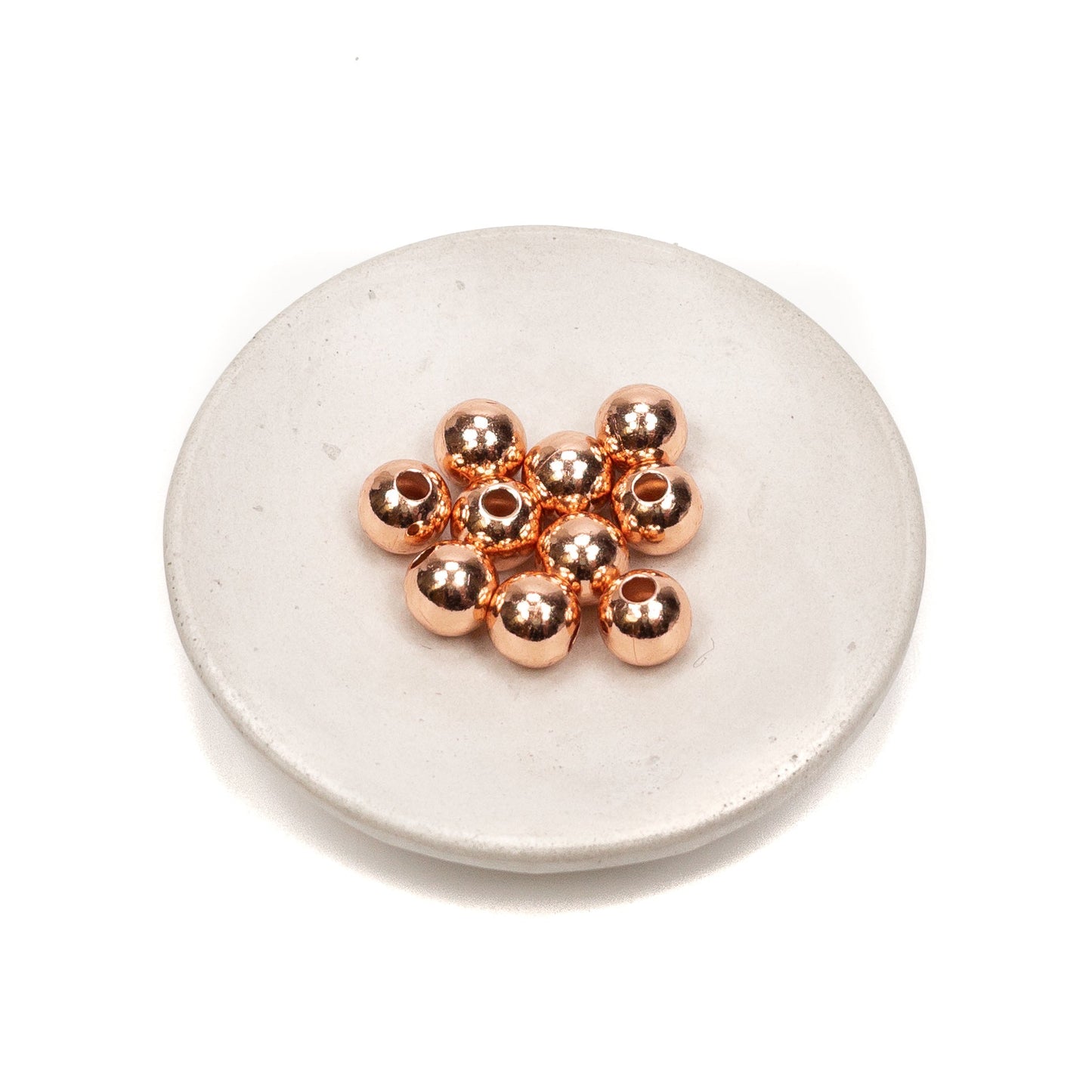 8mm Smooth Round Bead (Copper) - 10 pcs.