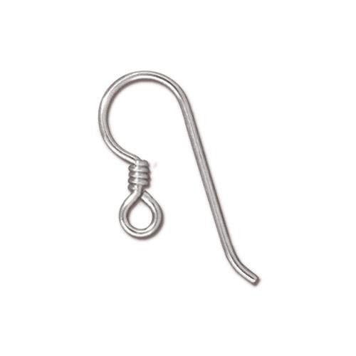 HALF OFF NECESSITIES SALE: Classic Earwire with Coil (Sterling Silver) - 1 pair-The Bead Gallery Honolulu