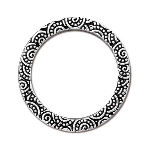 1" Spiral Ring (2 Colors Available) - 1 pc.-The Bead Gallery Honolulu