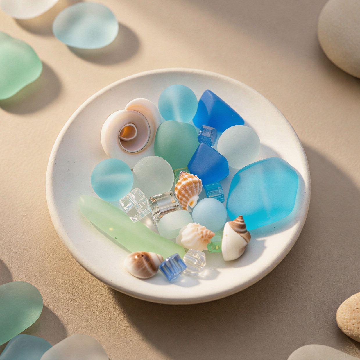 Beachcomber Glass & Shell Mix - 26 pcs. (KT268) 