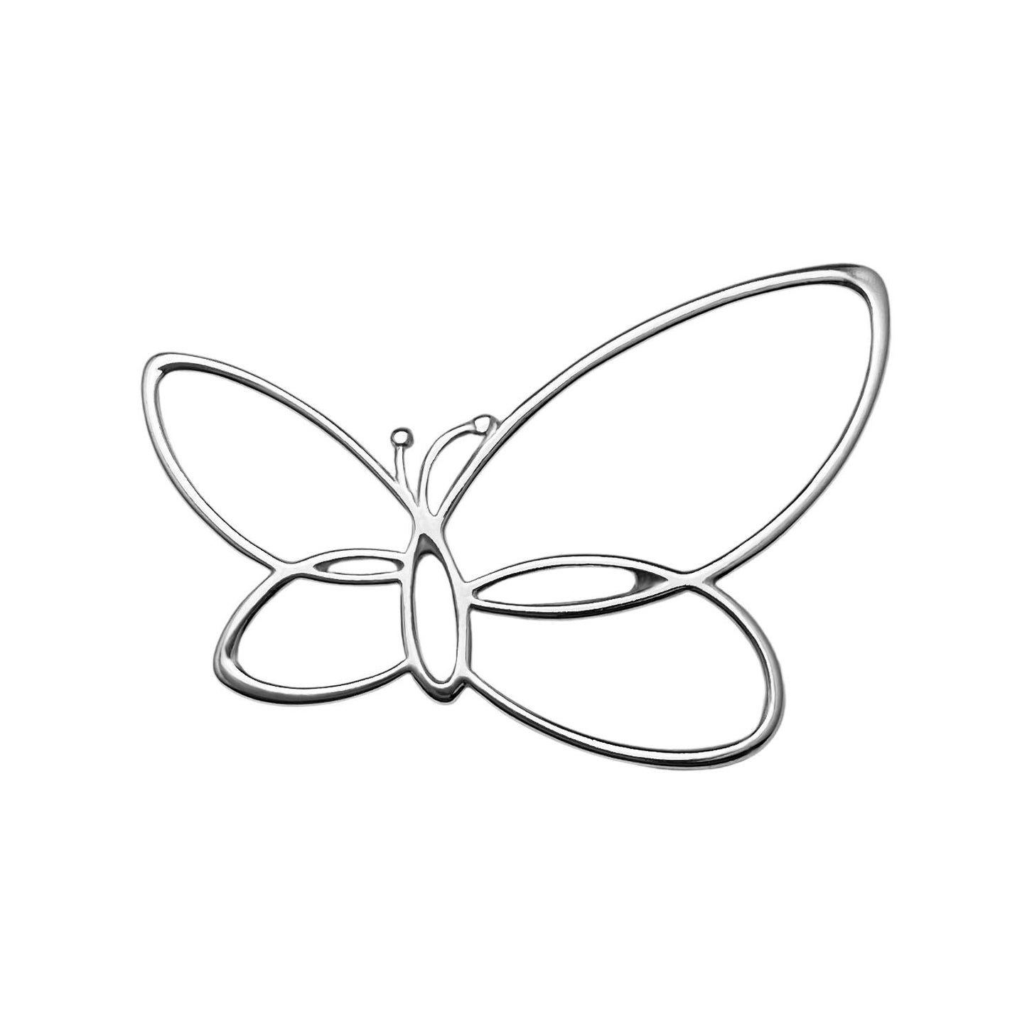 Large Butterfly Charm (3 Metal Options) - 1 pc.-The Bead Gallery Honolulu