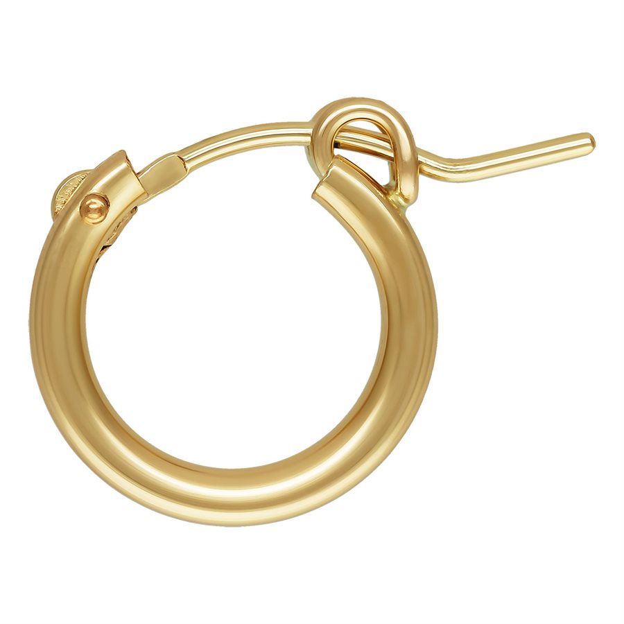 13mm Hoop - Gold-Filled (1pair/G675)-The Bead Gallery Honolulu