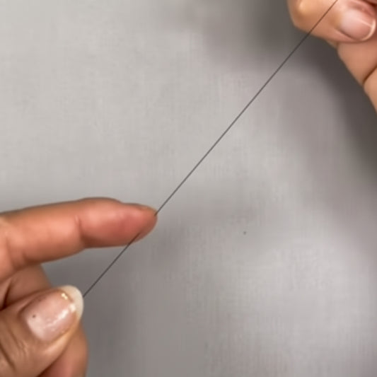 Black Monofilament Stretchy Cord Needle - 9 ft.-The Bead Gallery Honolulu