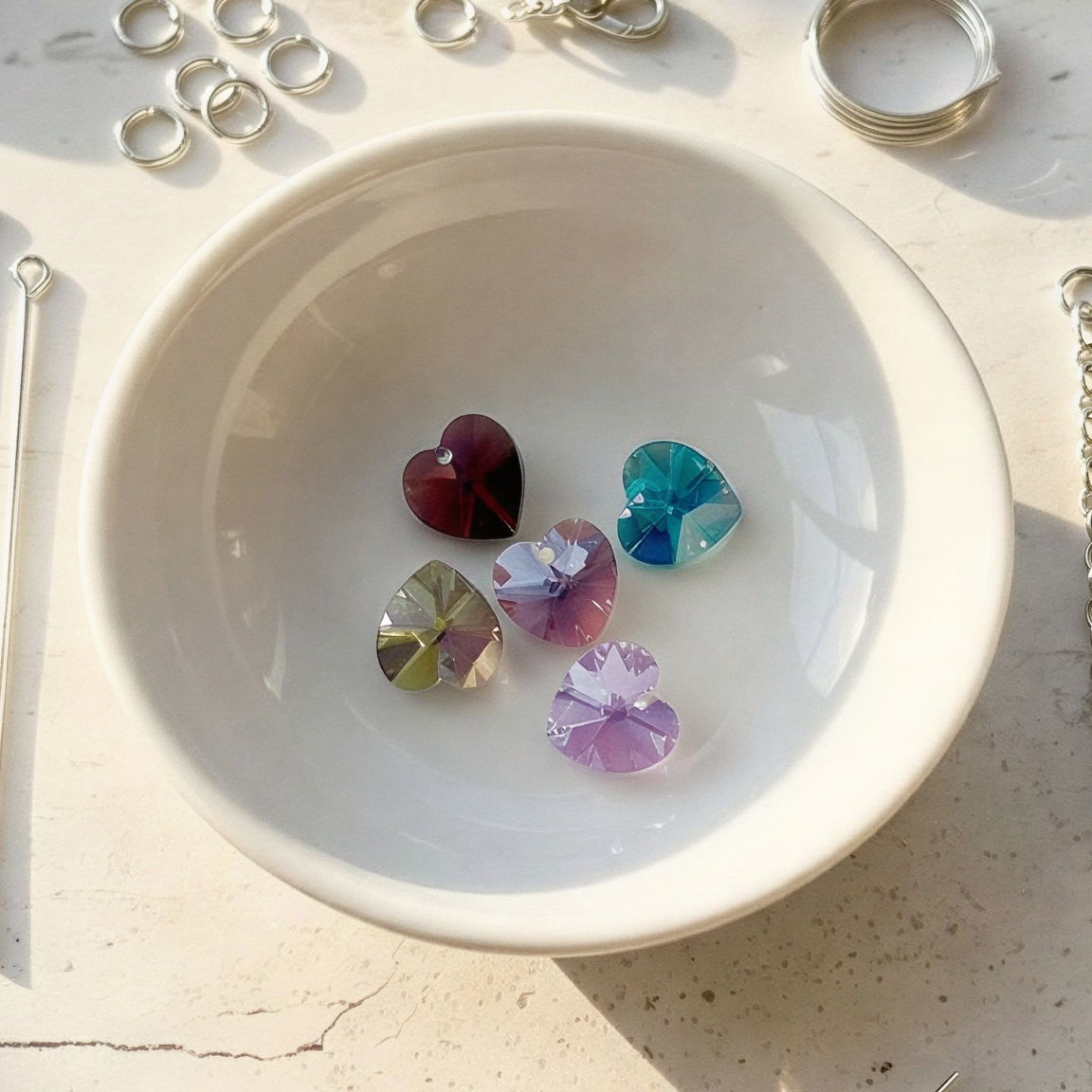 Heart Cascade Headpin Handle Necklace Kit (3 Colors) 