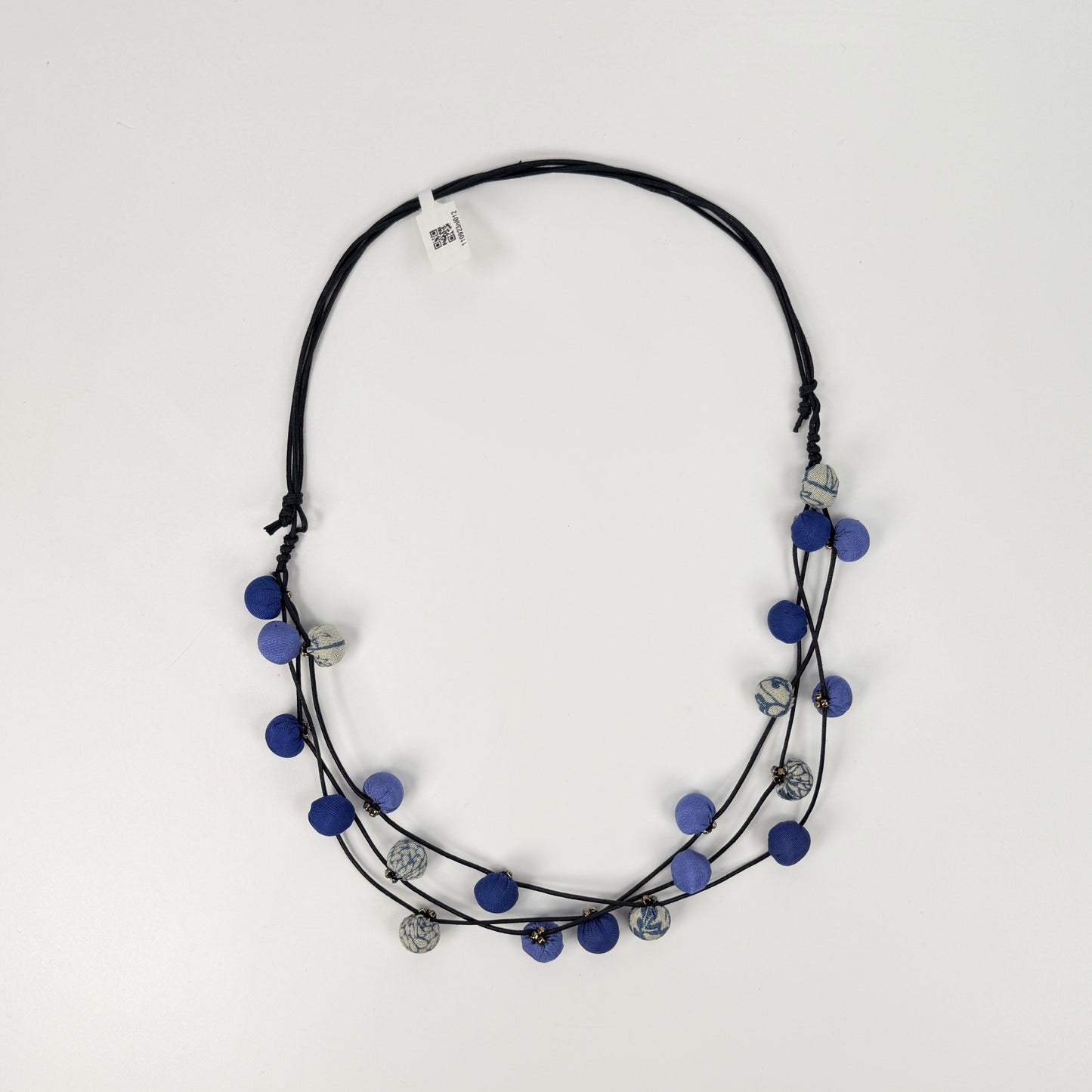 Handmade Vintage Kimono Multi-Ball Necklace (P3076)