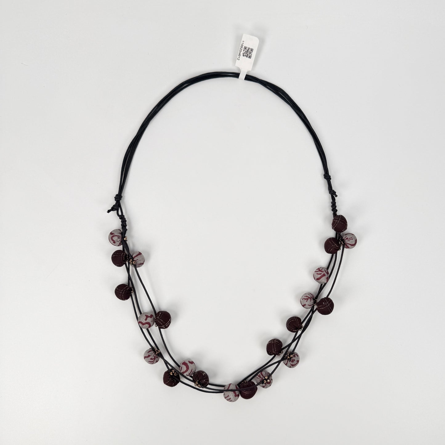 Handmade Vintage Kimono Multi-Ball Necklace (P3076)