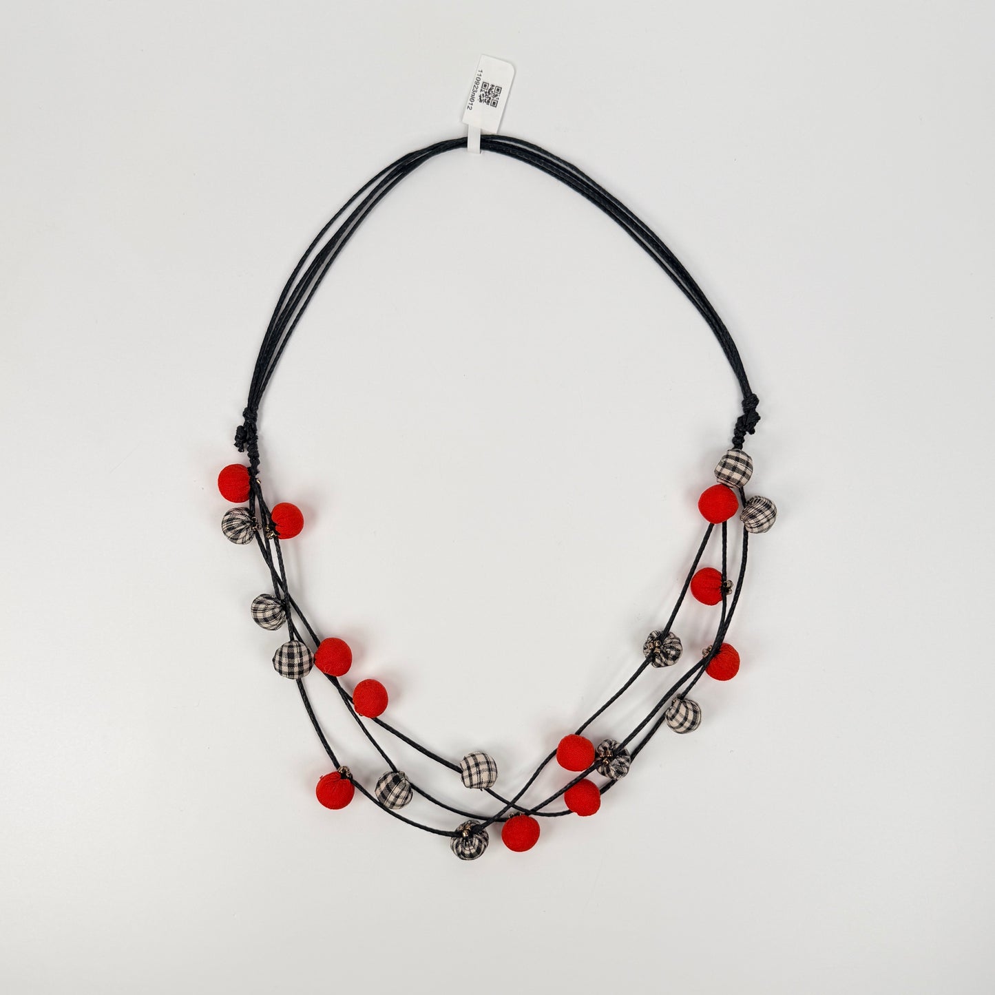 Handmade Vintage Kimono Multi-Ball Necklace (P3076)