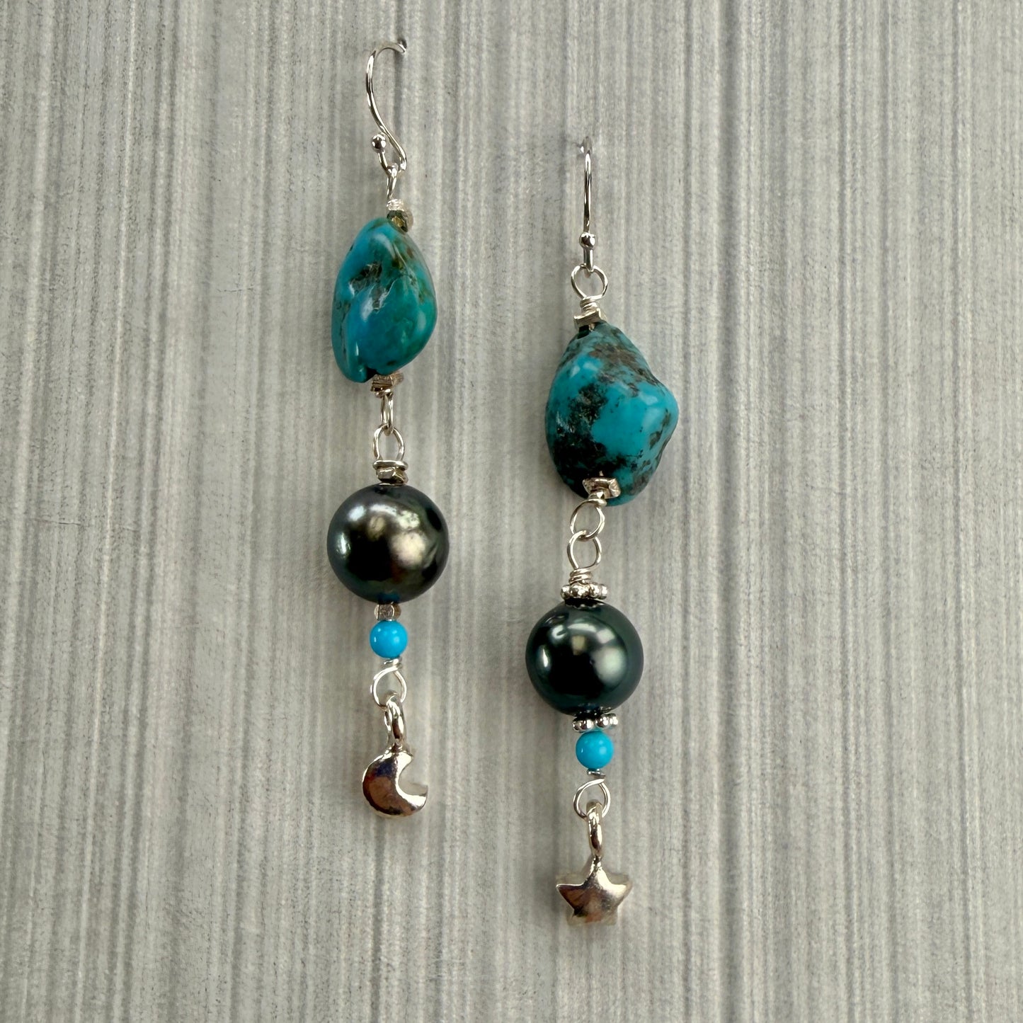 Tahitian Pearls Finished Earrings - 1 pair (J356)