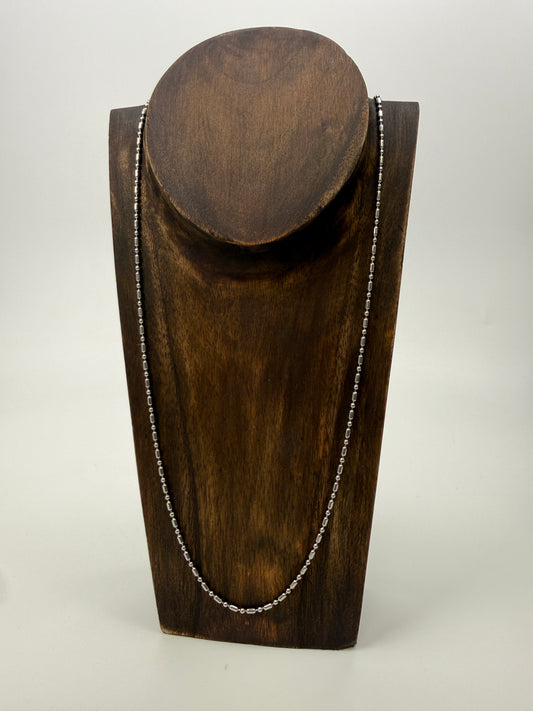 22" Dot & Dash Ball Chain - Stainless Steel (1 pc/M121)