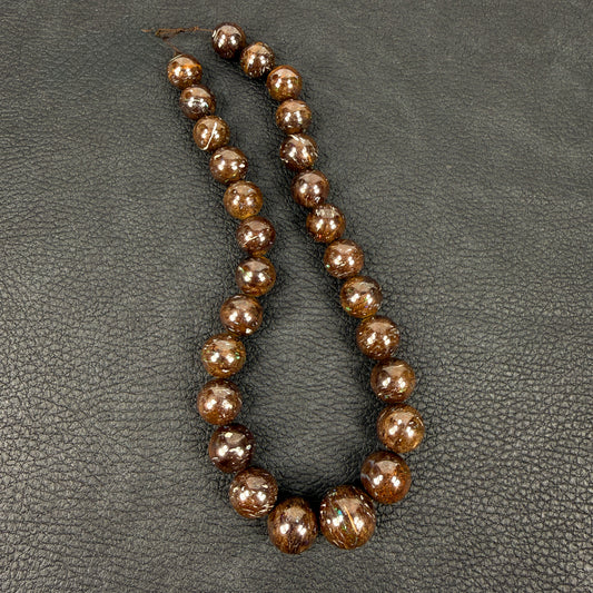 Boulder Opal Graduated Smooth Round Bead - 16" Strand (GEM2446)