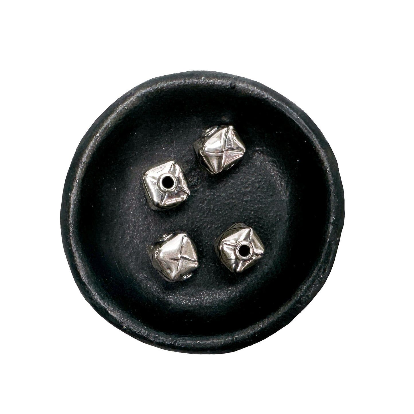 Paper Box 10mm Bead (Sterling Silver) - 1 pc.-The Bead Gallery Honolulu