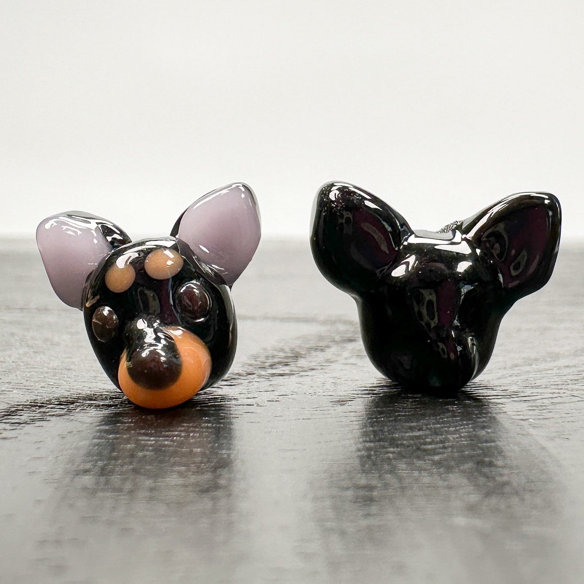 Chibi Beads - Miniature Pinscher Dog Black-The Bead Gallery Honolulu