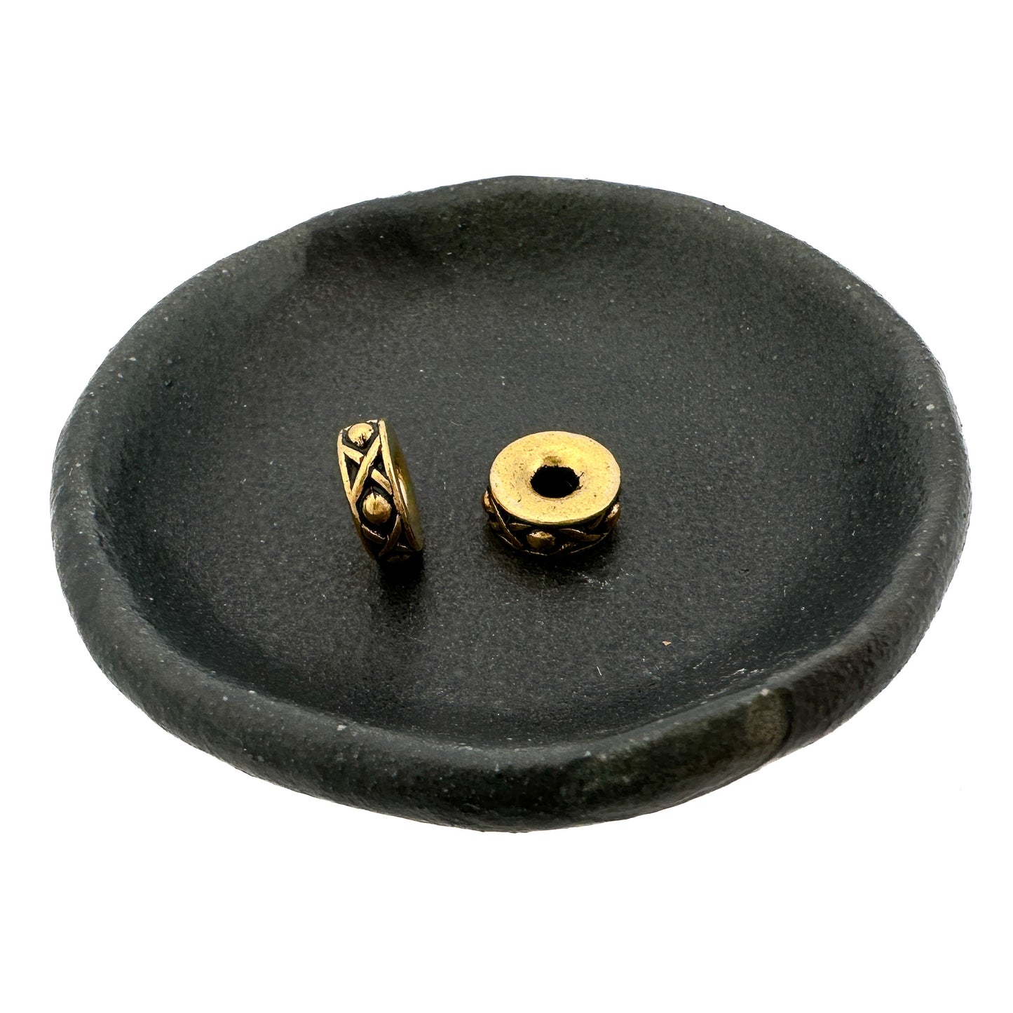 10mm Legend Gold Plated Spacer (Large Hole) - (1 pc/ M217)