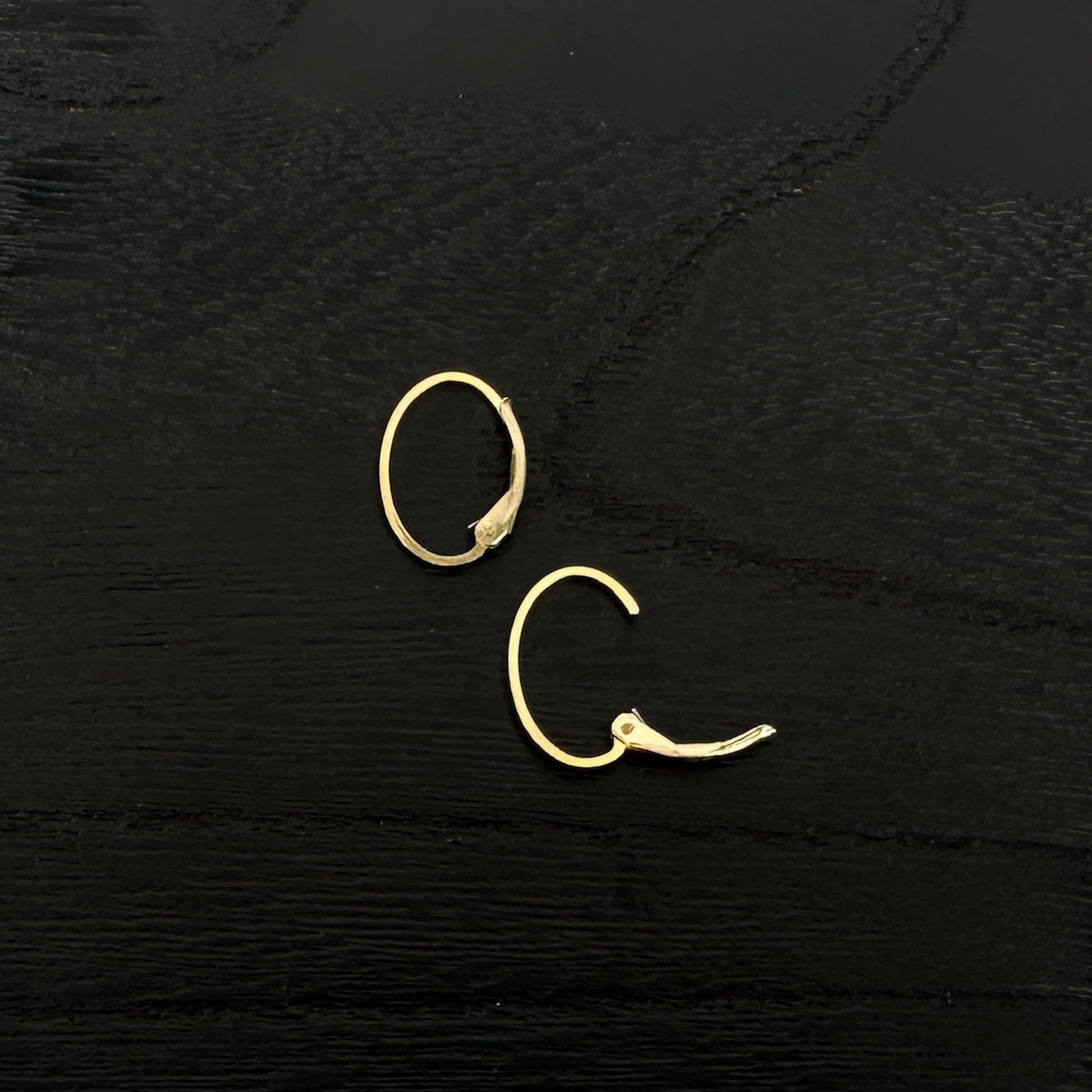 Oval Interchangeable French Leverback Earwires (2 Metal Options) - (1 pair/S652)-The Bead Gallery Honolulu