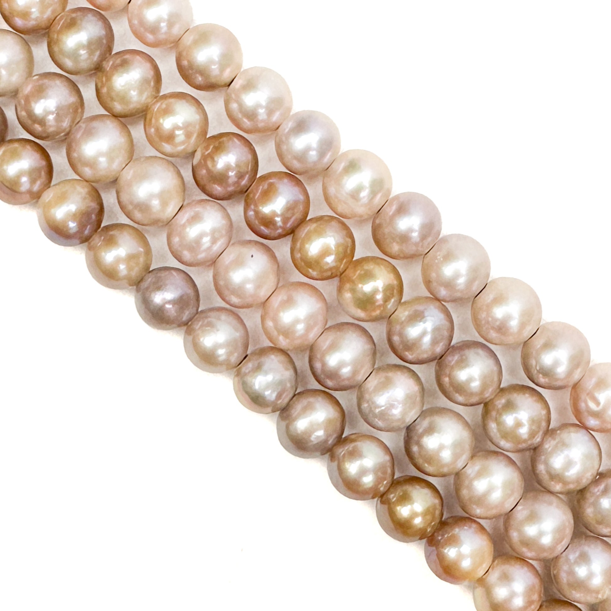 8-9mm Potato Freshwater Pearls, White (16 Strand)