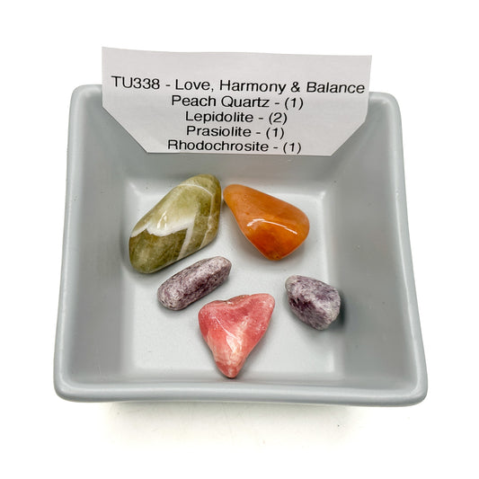 Love, Harmony & Balance Tumbled Stone Set - 5 pcs.-The Bead Gallery Honolulu