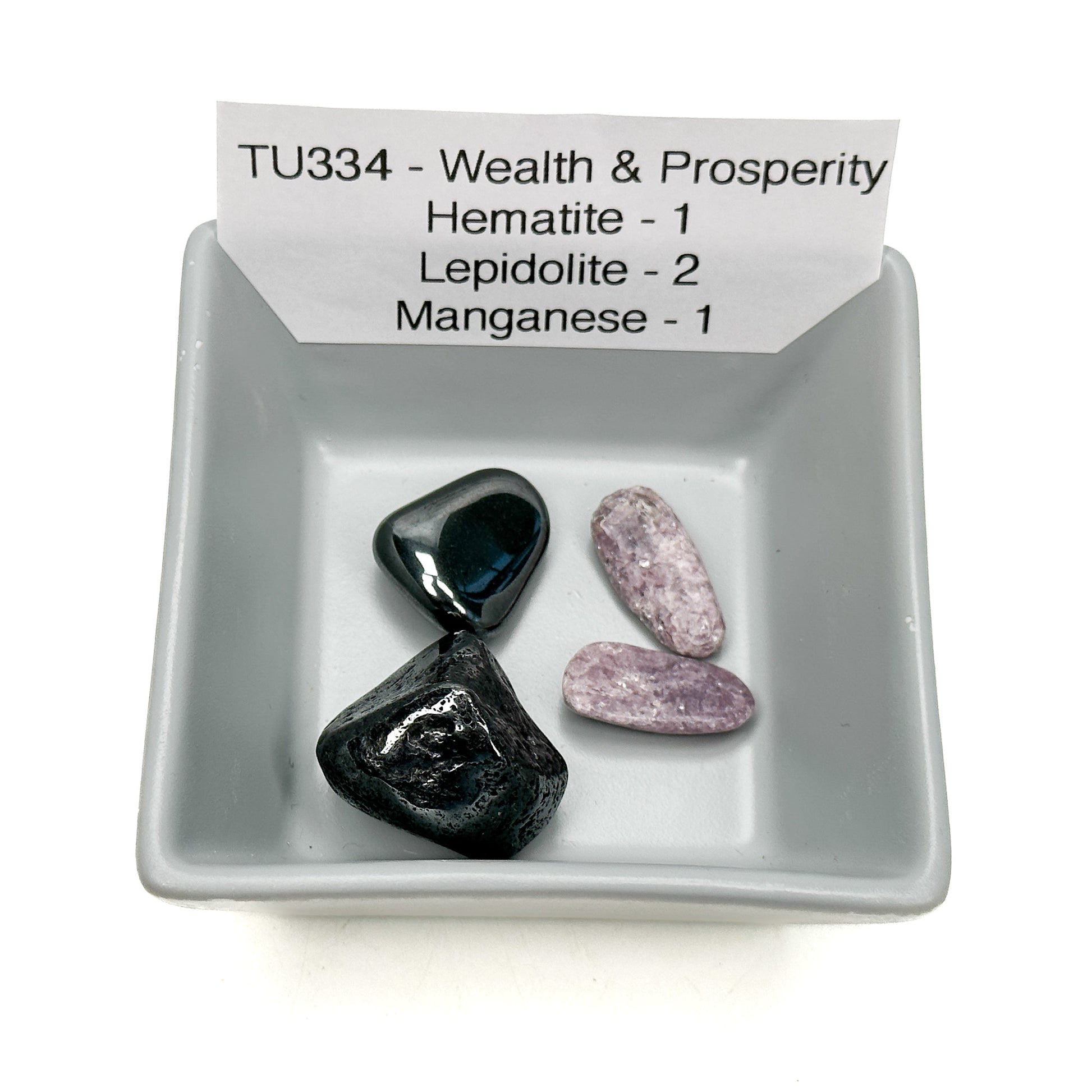 Wealth and Prosperity Tumbled Stone Set - 4 pcs.-The Bead Gallery Honolulu