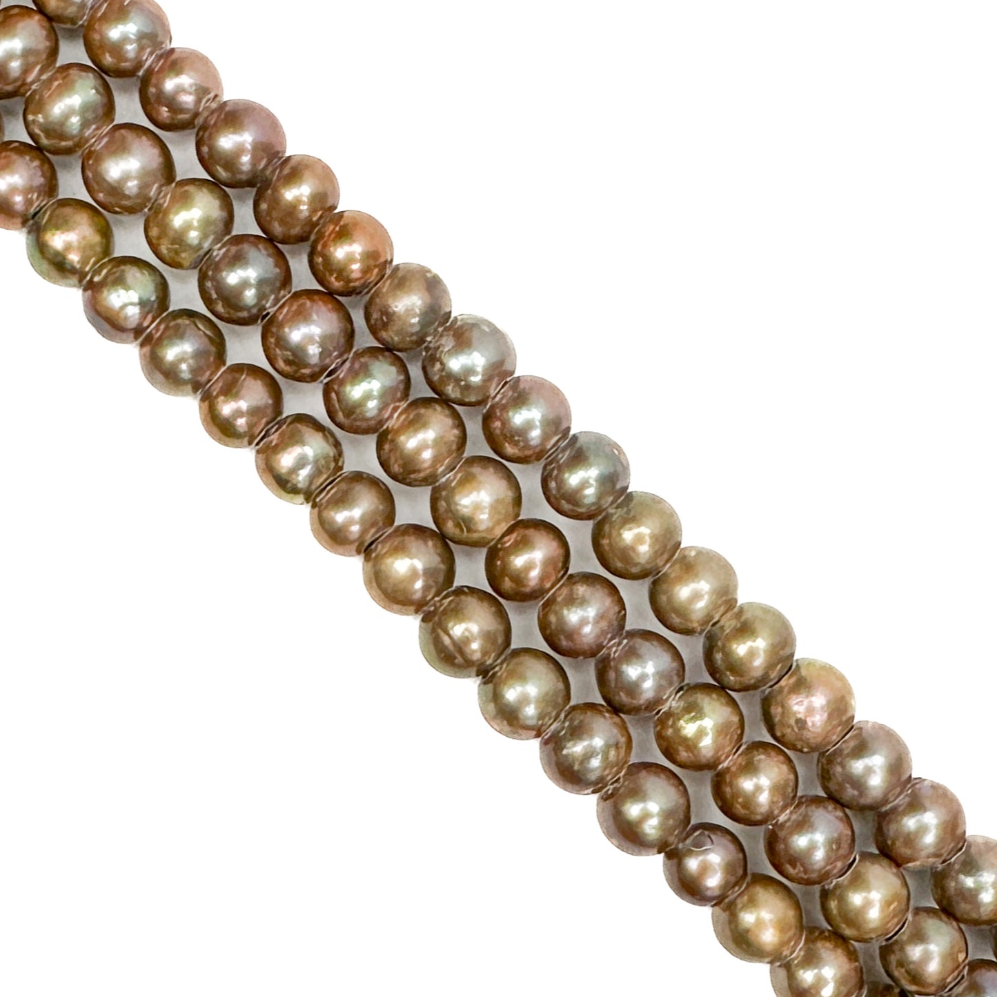 *Golden Olive 9mm Potato with Large Hole Freshwater Pearl Bead (3 Quantities Available)-The Bead Gallery Honolulu