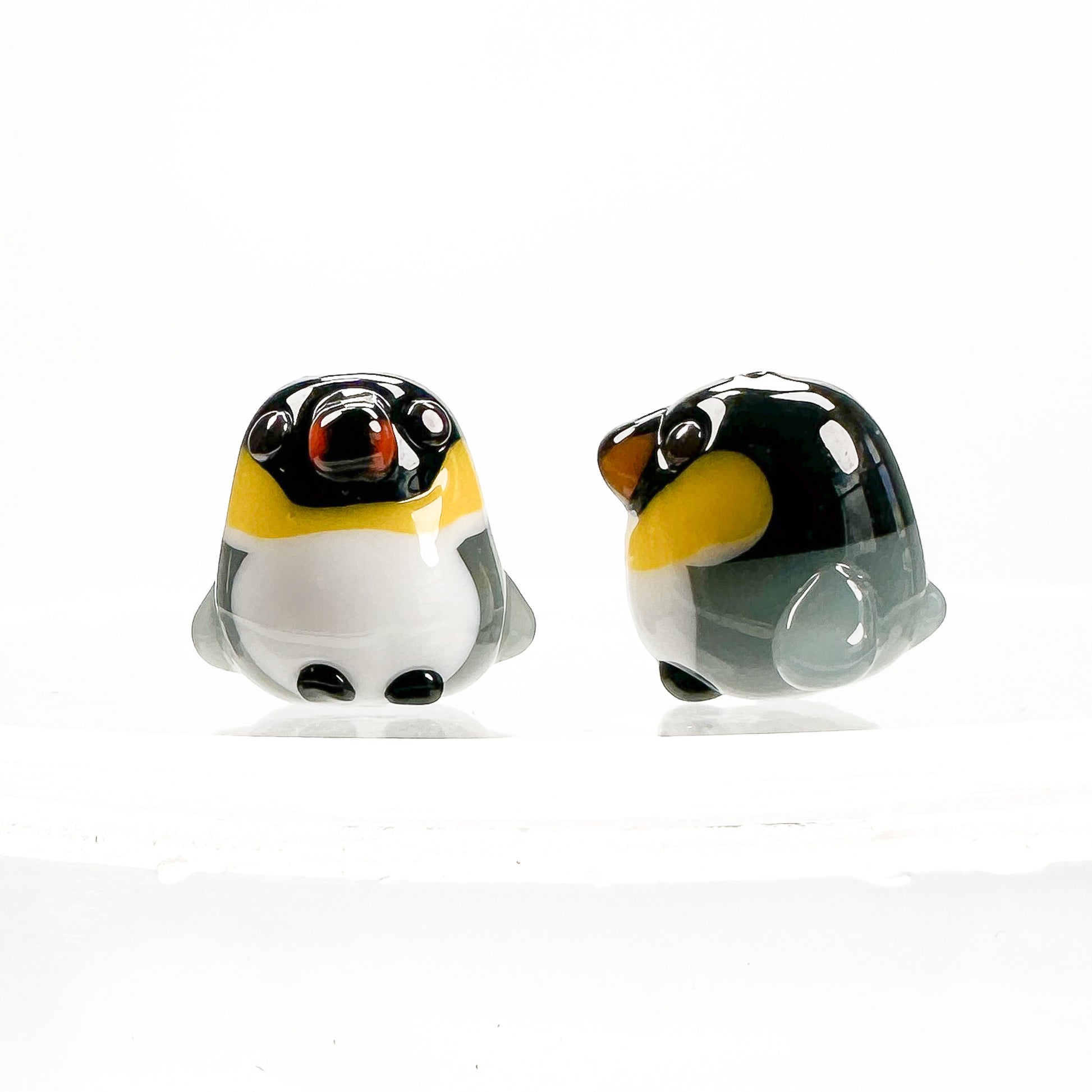 Chibi Handmade Glass Beads - King Penguin-The Bead Gallery Honolulu