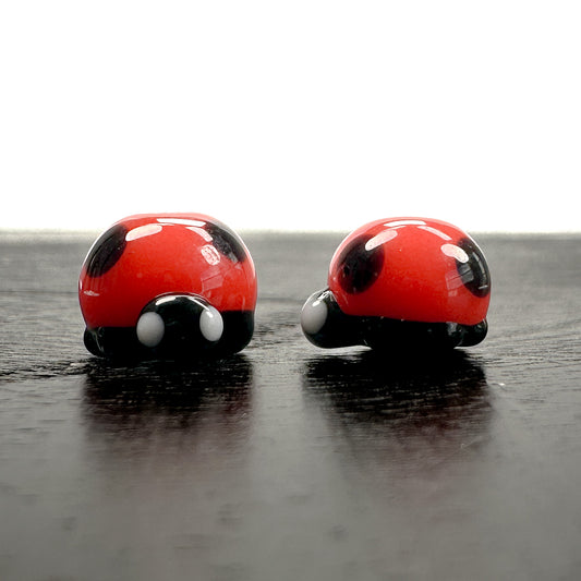 Chibi Handmade Glass Beads - Ladybug-The Bead Gallery Honolulu