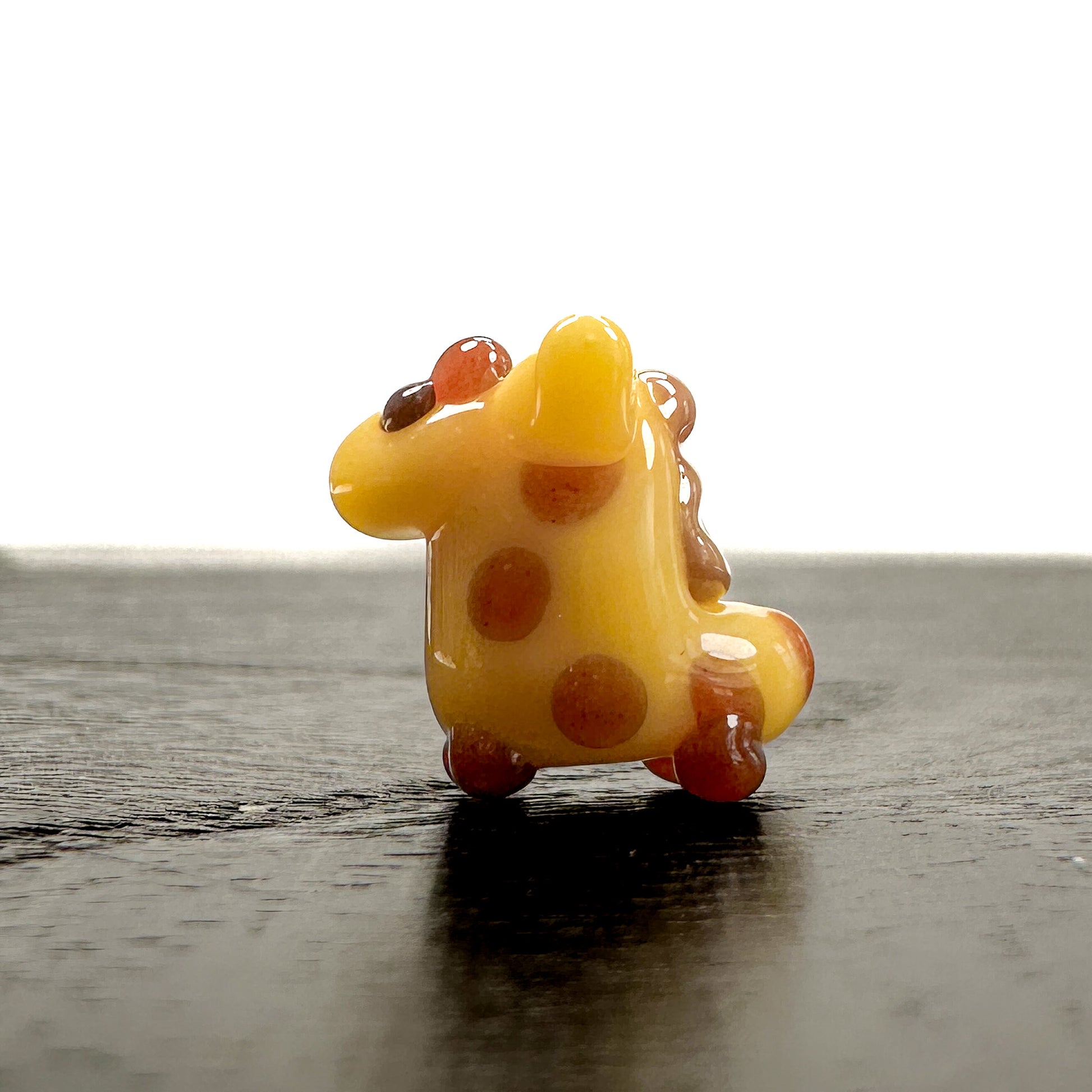 Chibi Handmade Glass Beads - Giraffe-The Bead Gallery Honolulu