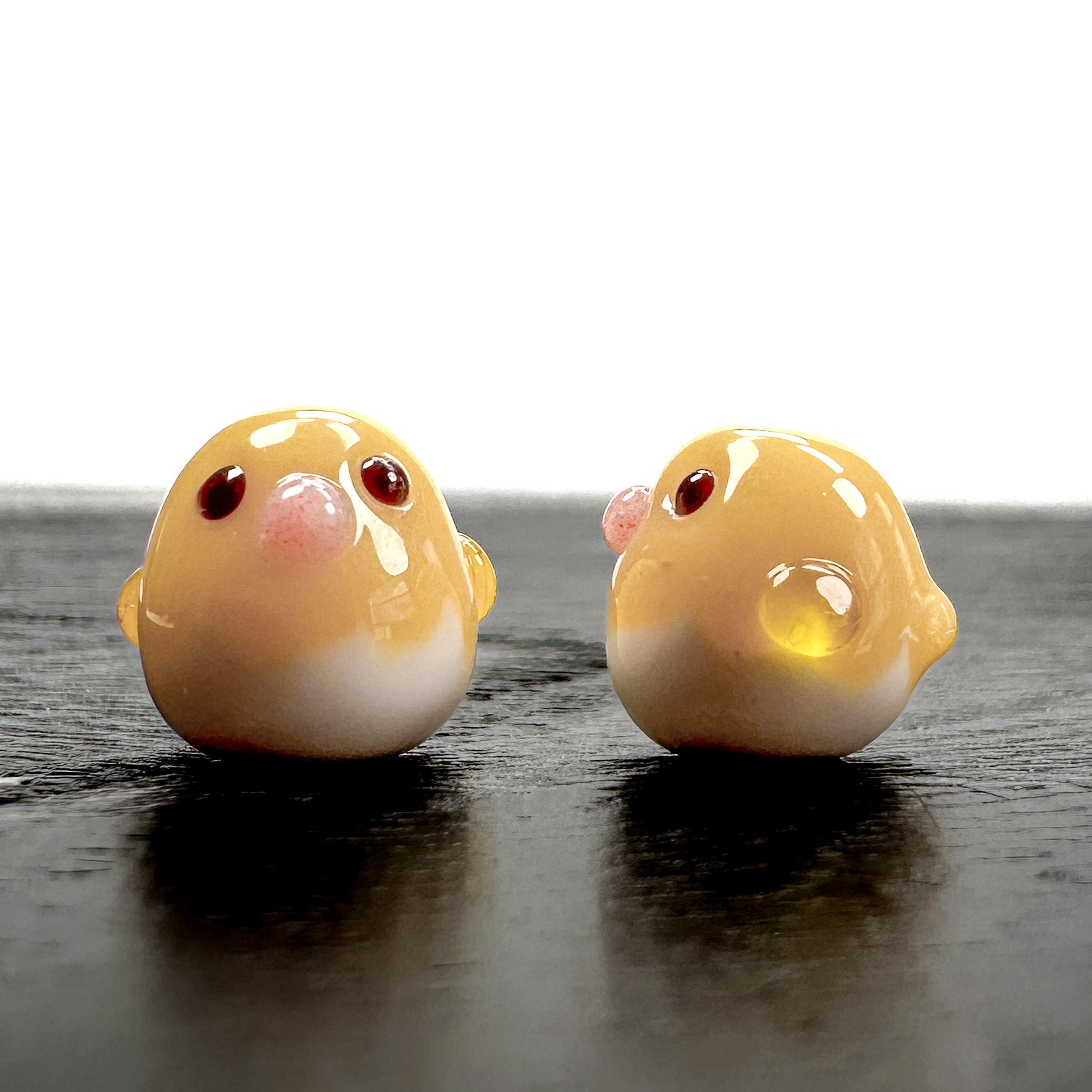Chibi Handmade Glass Beads - Chick Egg Pants-The Bead Gallery Honolulu
