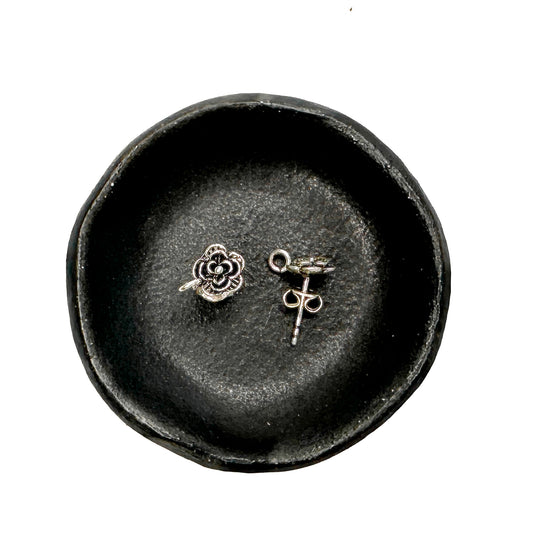 7mm Flower Earring Post (Sterling Silver) - 1 pair-The Bead Gallery Honolulu