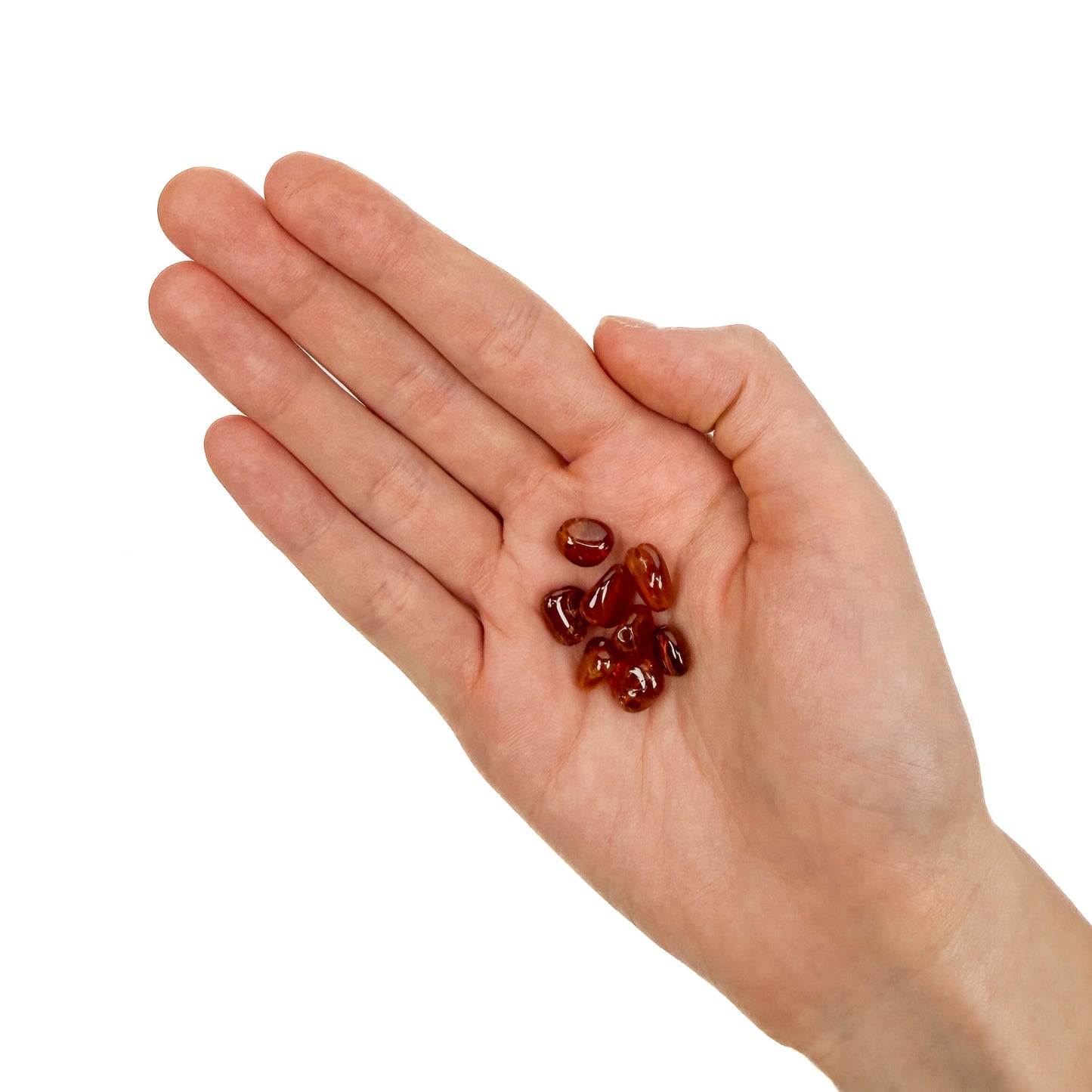 Spessartite Garnet Small Tumbled Nugget Bead (1 pc/P2660)