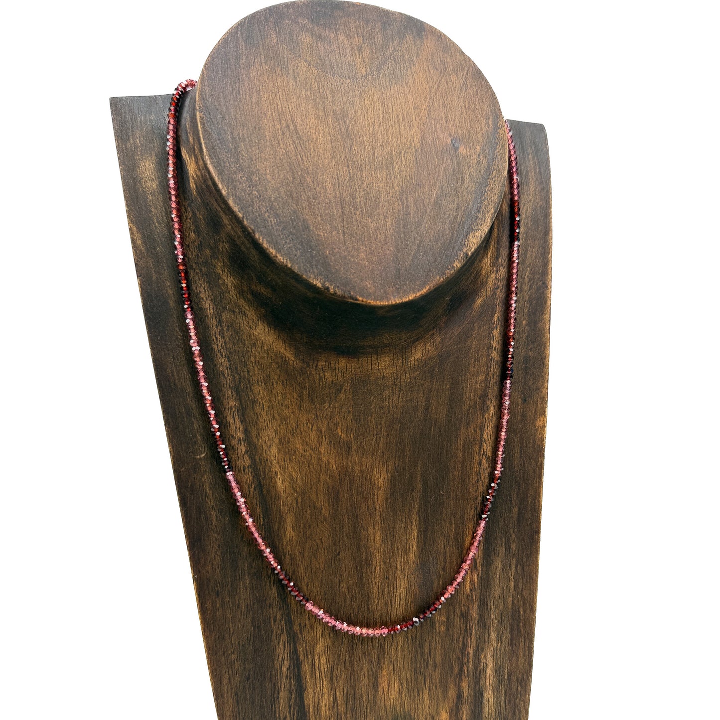 18" Faceted Multi-Color Garnet Necklace (J369)