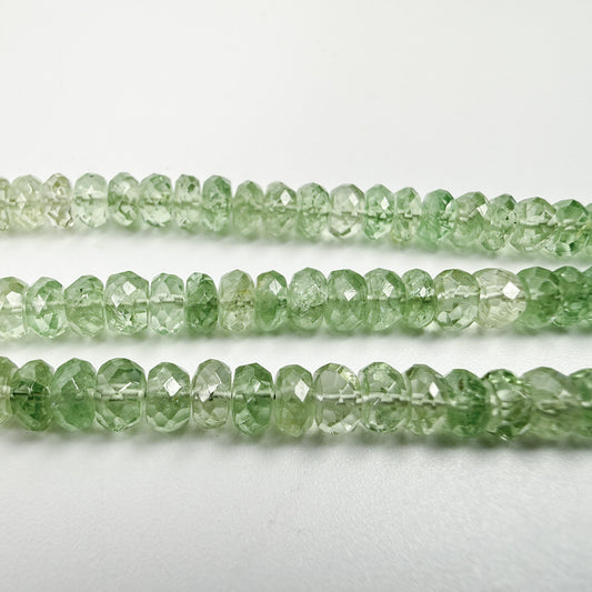 Tsavorite Garnet 4.5mm Faceted Rondelle Bead - 7.75" Strand (GEM962)