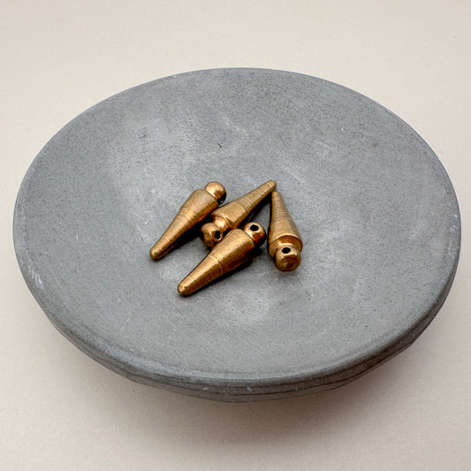Brass Spike 4x17mm Pendant  - 2 pcs. (M1862)