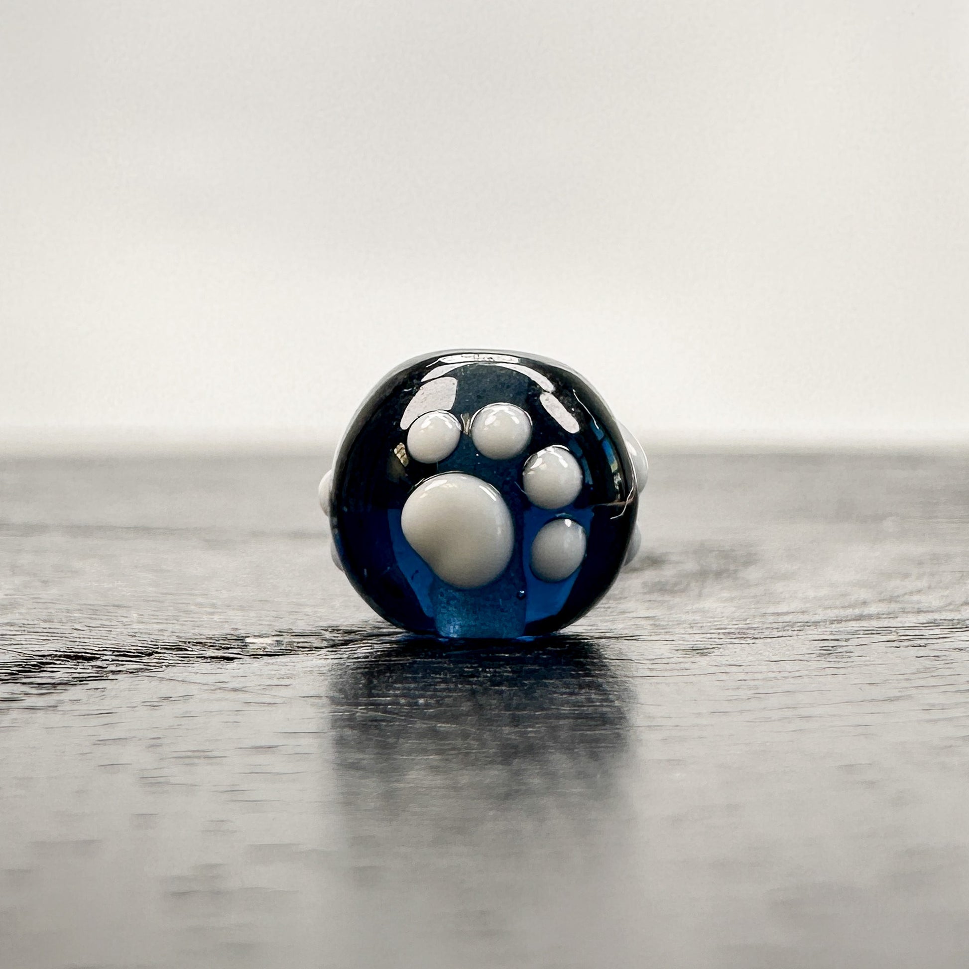Chibi Handmade Glass Beads - Footprints (11 Color Options) - 1 pc.-The Bead Gallery Honolulu