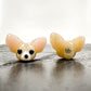 Chibi Handmade Glass Beads - Chihuahua Dog Beige-The Bead Gallery Honolulu
