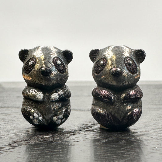 Panda Cutie Bead (Pewter) - 1 pc.-The Bead Gallery Honolulu