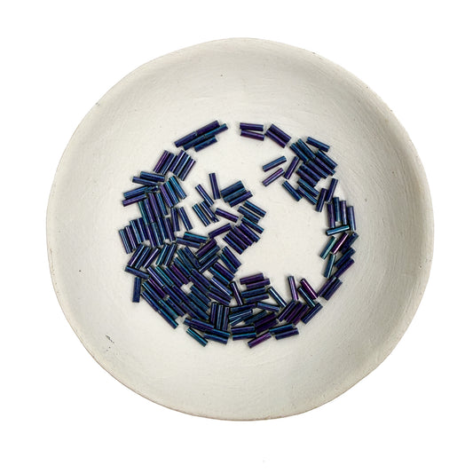 Purple Polychrome Seed Bead - Miyuki 6mm Bugle (SB767)