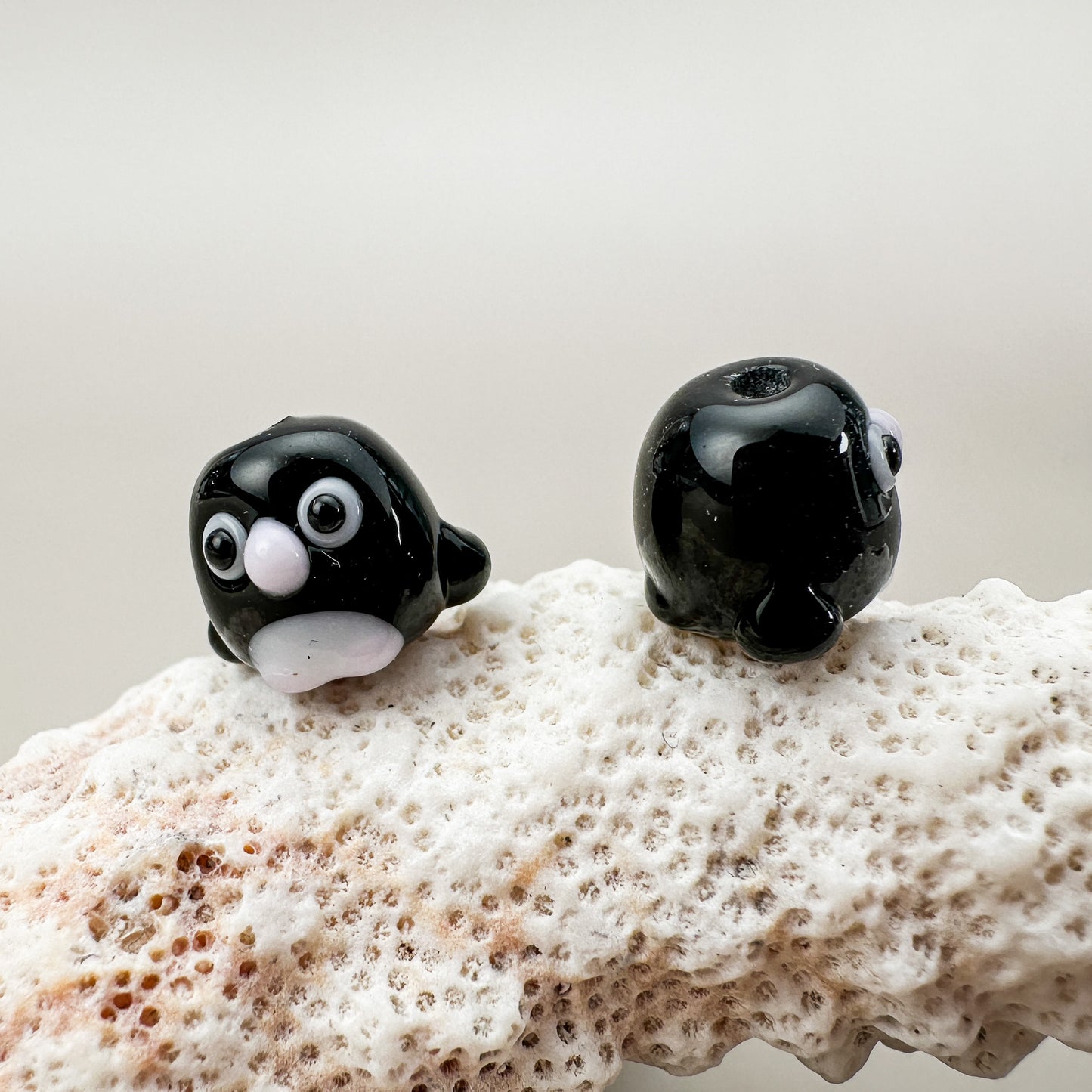 Chibi Handmade Glass Beads - Cape Penguin (LB271)