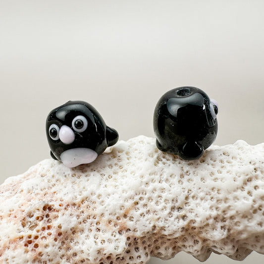 Chibi Handmade Glass Beads - Gentoo Penguin